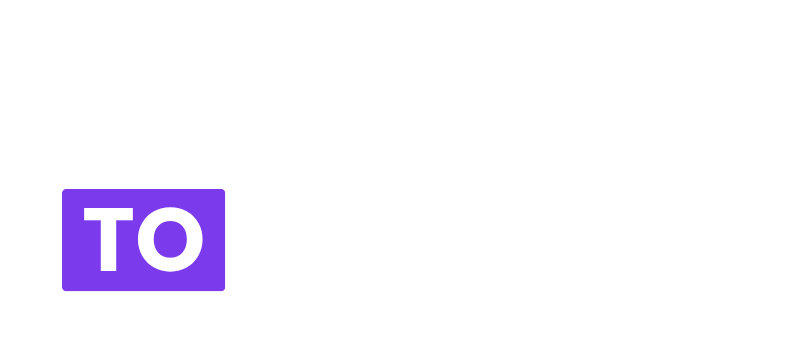 Content to Profit Logo White With Purple